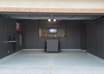 Garage Cabinets with Mancave