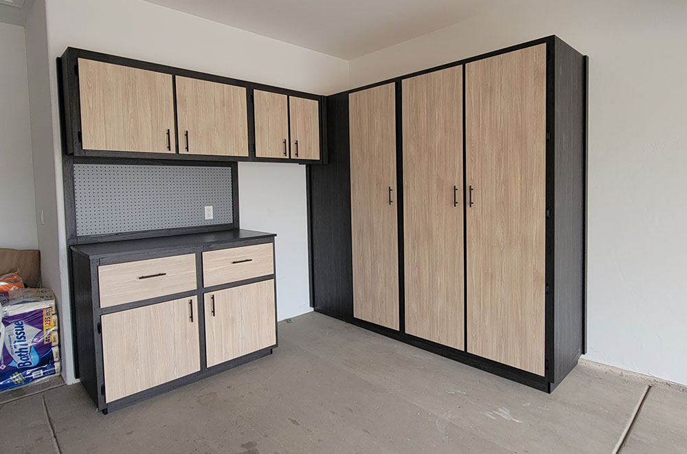 Garage Cabinets with Workbench
