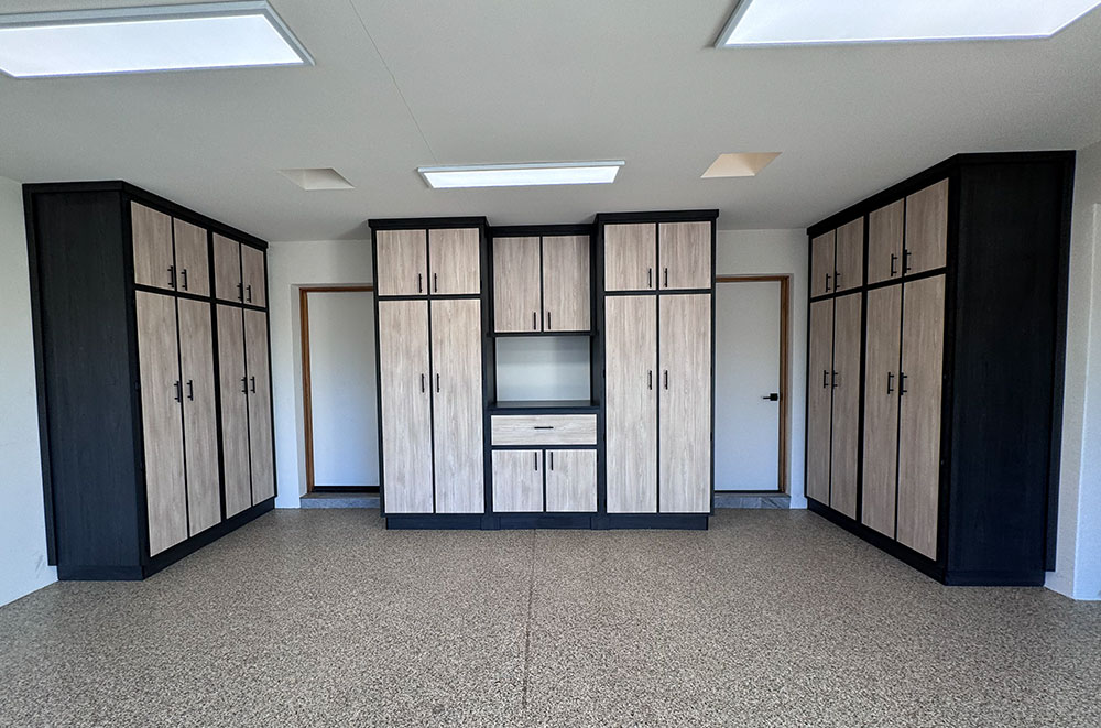 Garage Cabinets with Workbench