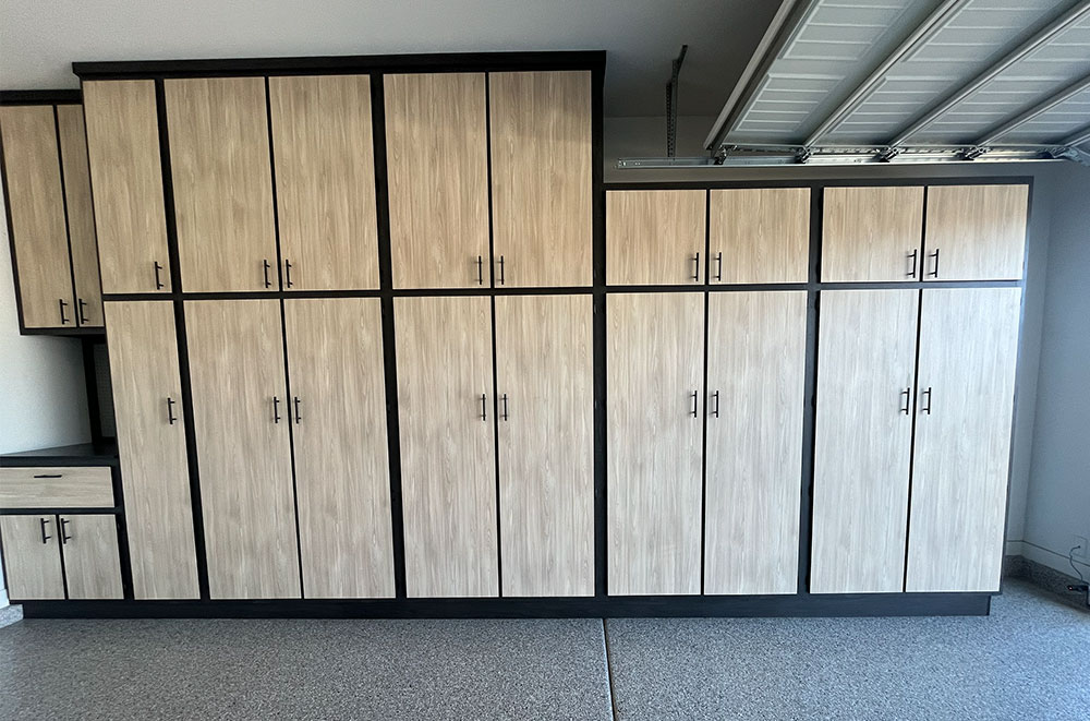 Garage Cabinets with Workbench