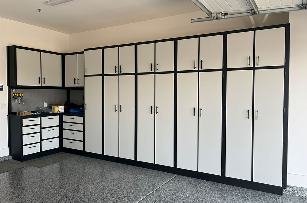 Garage Cabinets with Workbench