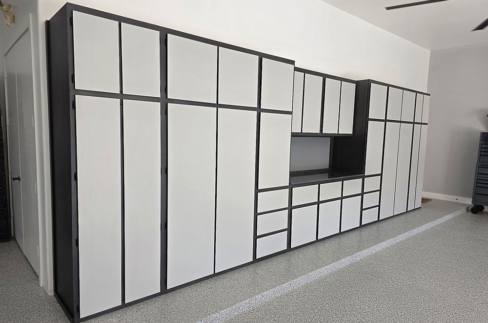 Garage Cabinets with Workbench
