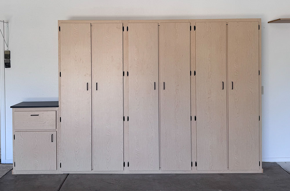 Garage Cabinets with Workbench