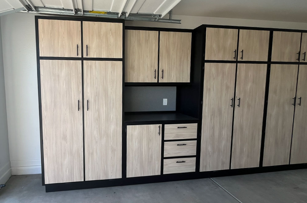 Garage Cabinets with Workbench
